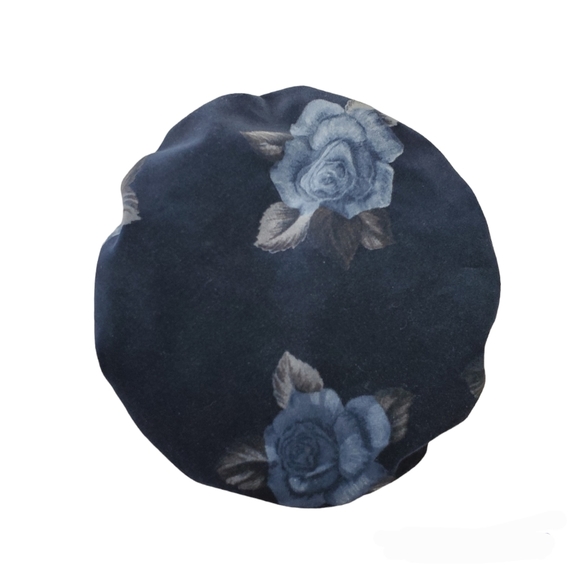 Vintage navy blue velvet coat and hat set - Picture 11 of 16